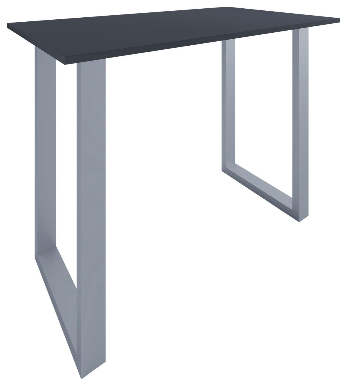 Barska Miza Xona, Antracit, Srebrna, 140x80cm - srebrne barve/antracit, Konvencionalno, kovina/leseni material (140/80/102cm)