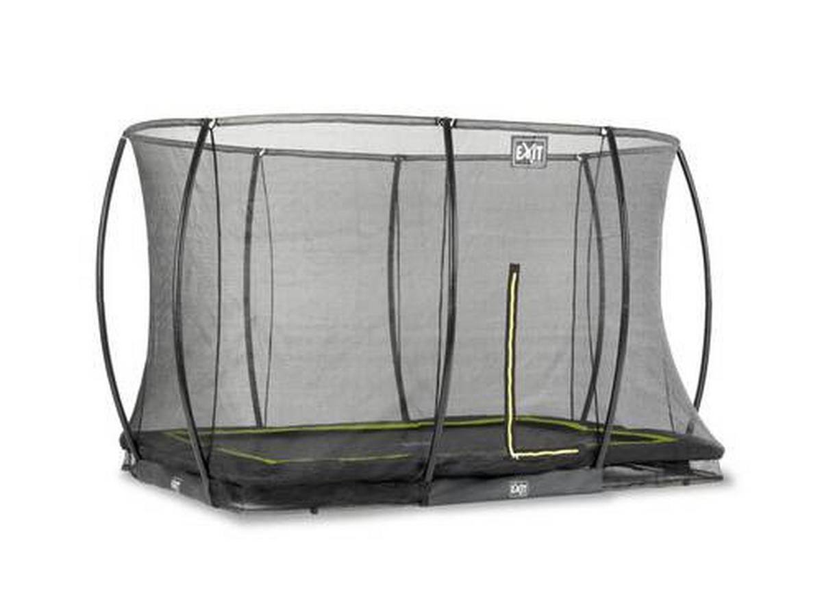 Trampolin Exit Schwarz - Schwarz, KONVENTIONELL, Kunststoff/Metall (305/203/214cm) - EXIT Toys