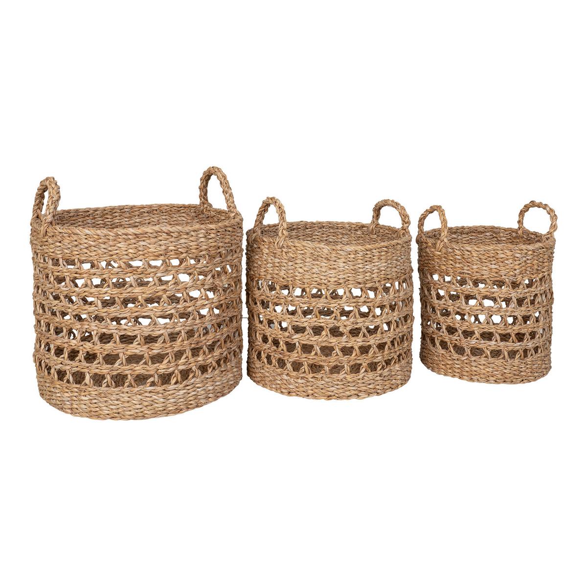 Korbset Balok Baskets Hellbraun - Hellbraun, Design, Holz