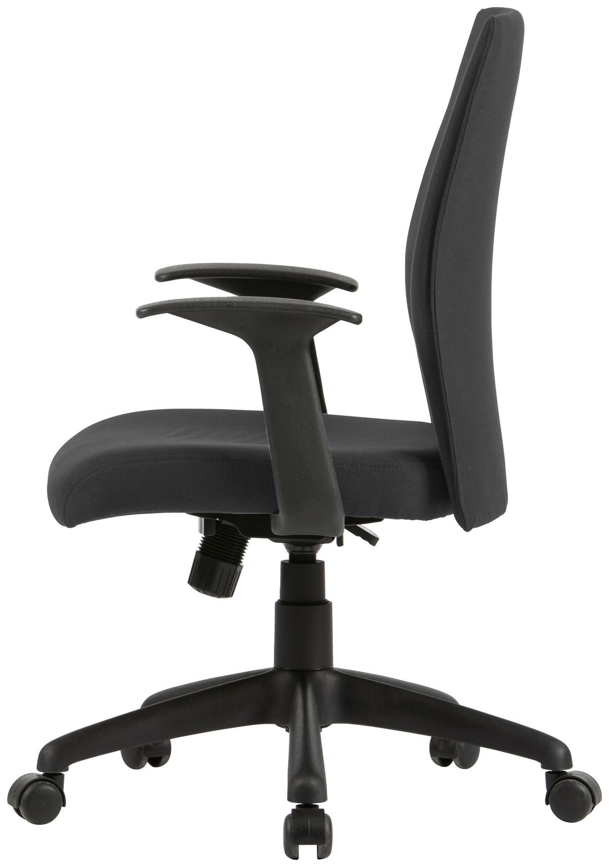 Drehstuhl Rocket Schwarz - Schwarz, MODERN, Kunststoff/Textil (56/92,5-100,5/61,5cm) - MID.YOU