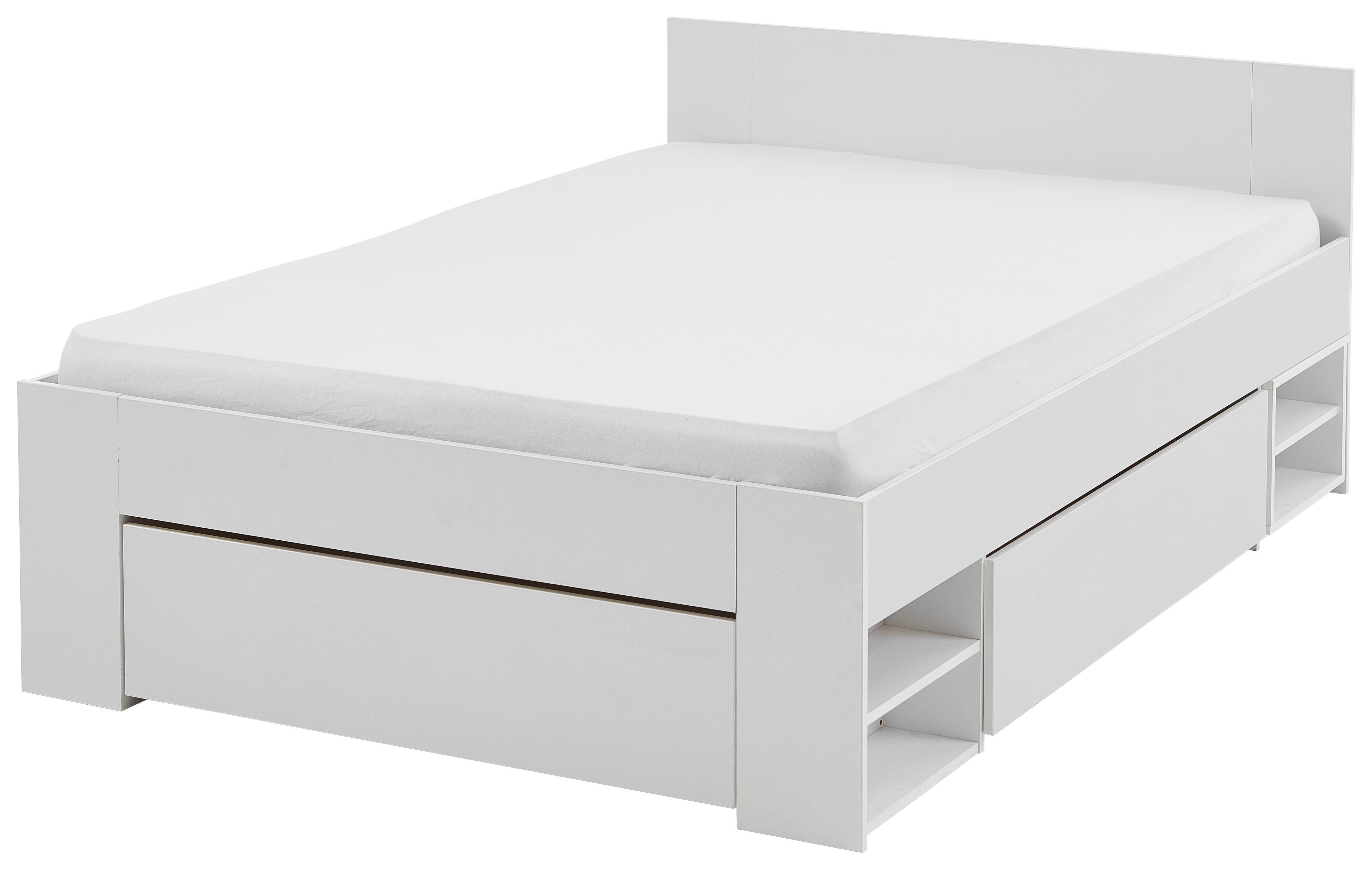 Bett Azurro 2-120 Weiß - Weiß, MODERN, Holzwerkstoff (120/200cm) - Mömax