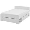Bett Azurro 2-120 Weiß - Weiß, MODERN, Holzwerkstoff (120/200cm) - Mömax