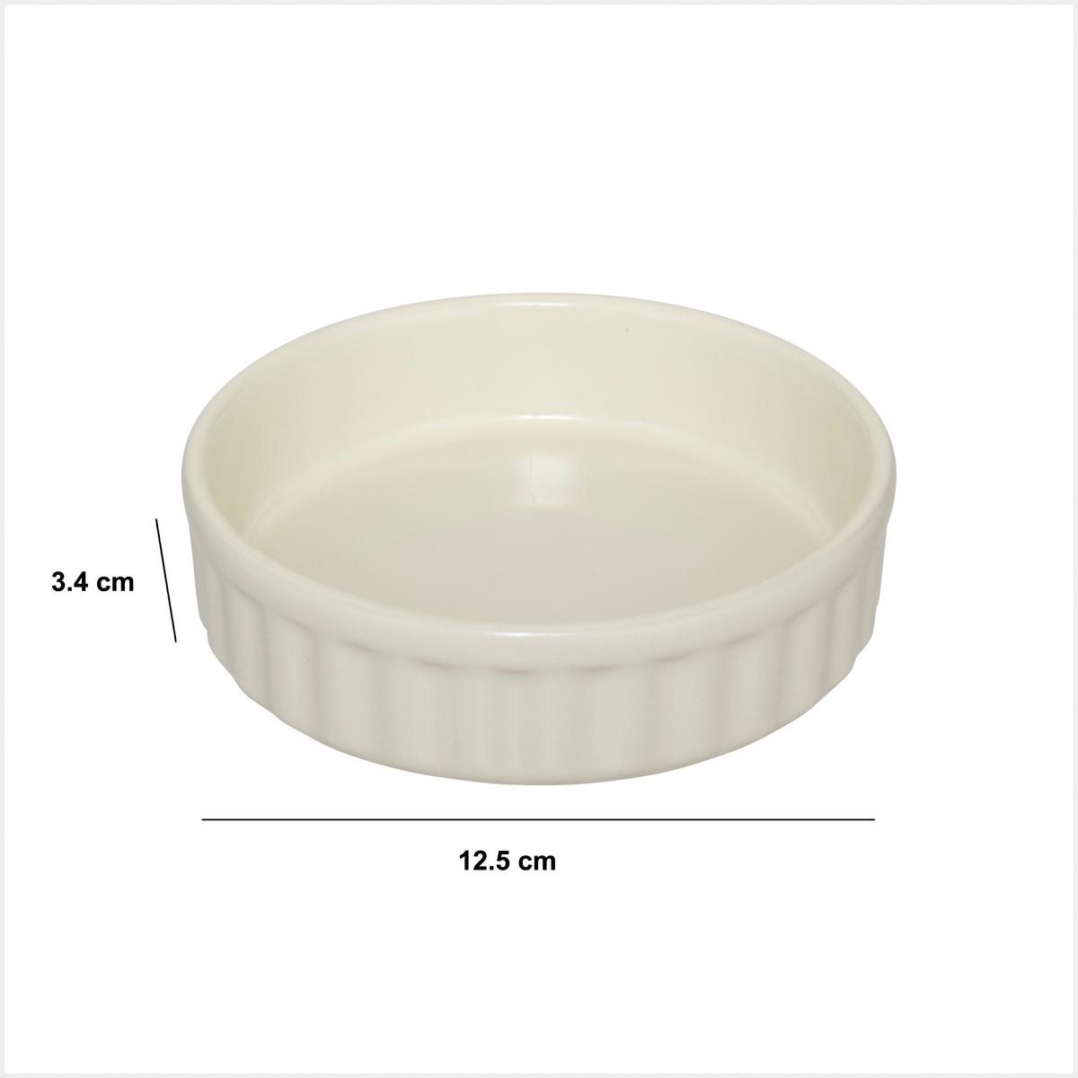 Posuda Za Pečenje Ekin - bijela/smeđa, Basics, keramika (12,5/3,4cm)