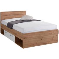 Krevet Box 120 - bijela/hrast Artisan, Moderno, drvni materijal (120/200cm) - Modern Living