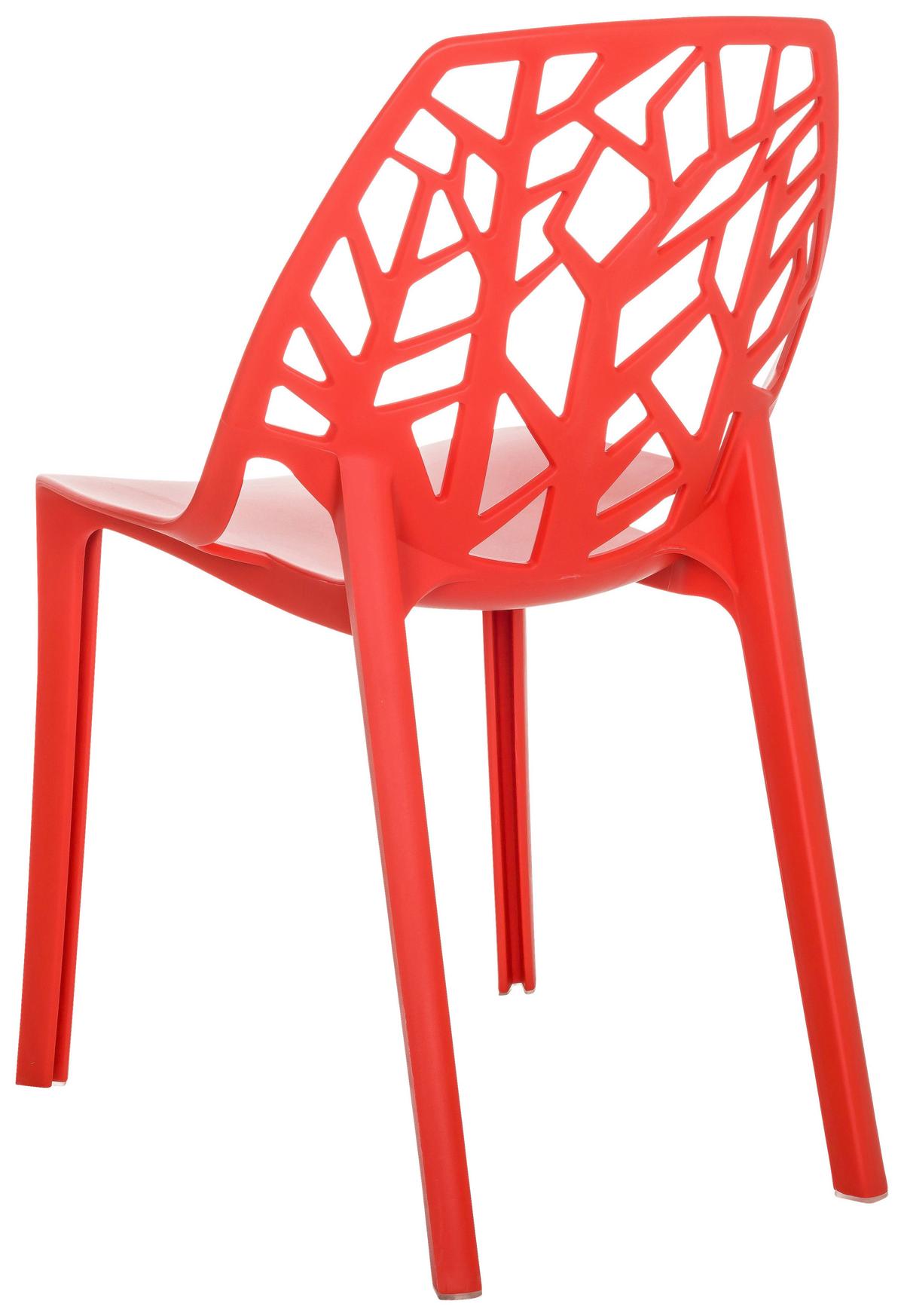 Stol Artifo Tri, Rdeča - rdeča, Basics, umetna masa (47/80/56cm) - MID.YOU