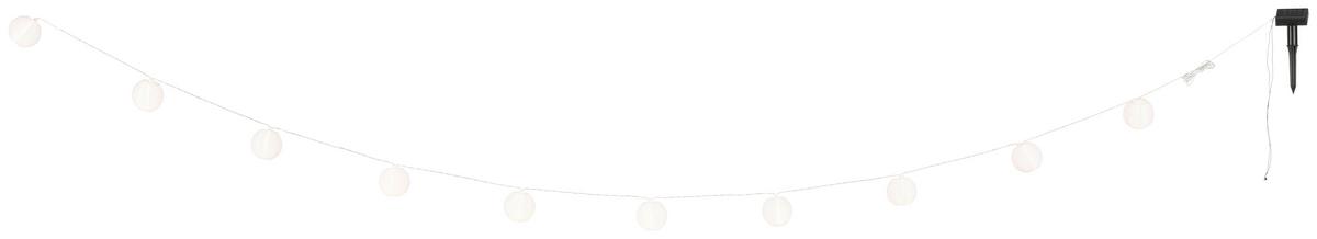 Solarleuchte Lampi Weiß max. 0,6 Watt - Weiß, ROMANTIK / LANDHAUS, Kunststoff/Textil (200cm) - Mömax