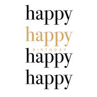 Glückwunschkarte Edelschwarz Multicolor - Basics, Papier (18/13cm)