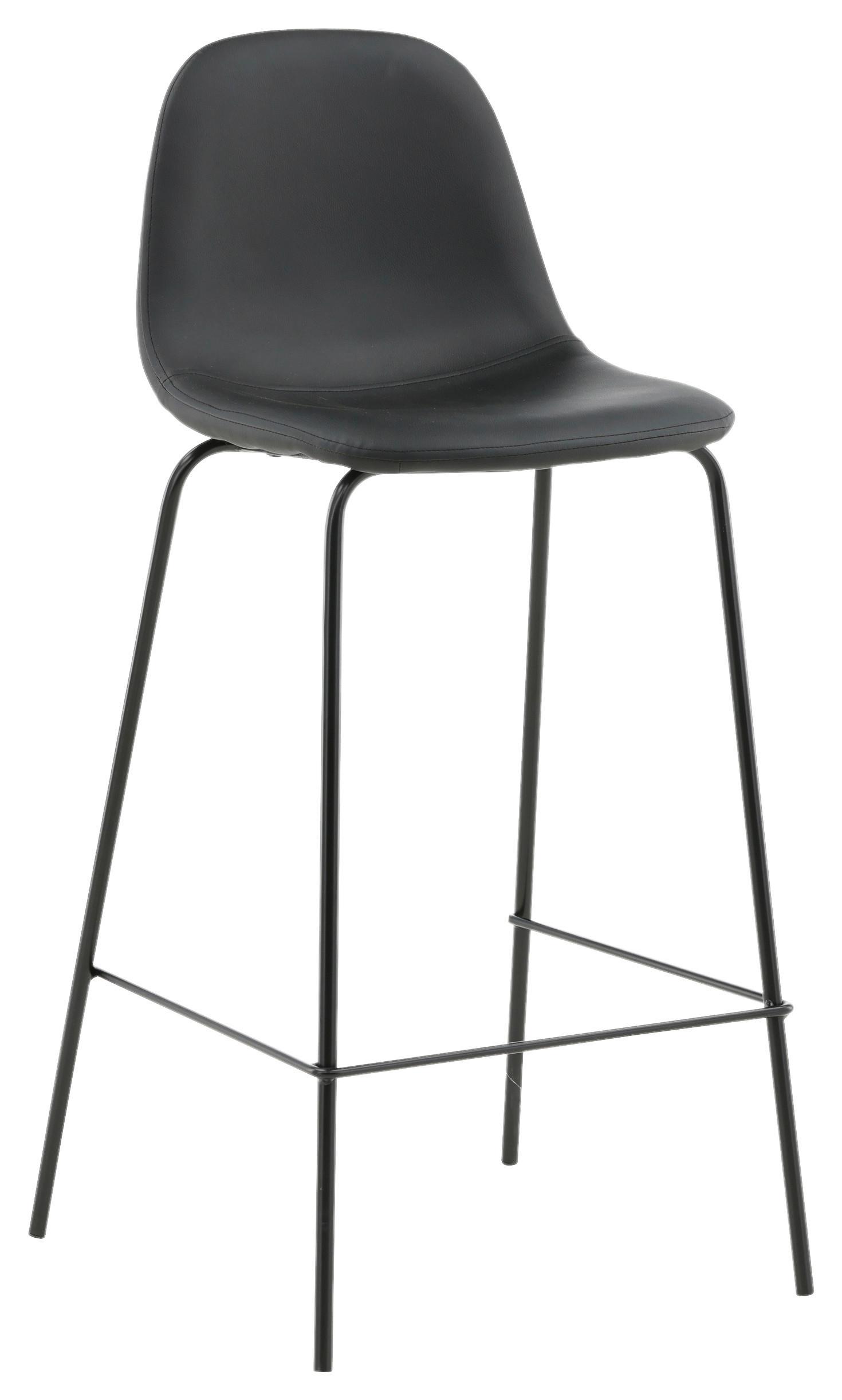 BARHOCKER-SET POLAR - Schwarz, Design, Kunststoff/Textil (41,5/105/43cm) - Livetastic
