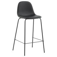BARHOCKER-SET POLAR - Schwarz, Design, Kunststoff/Textil (41,5/105/43cm) - Livetastic
