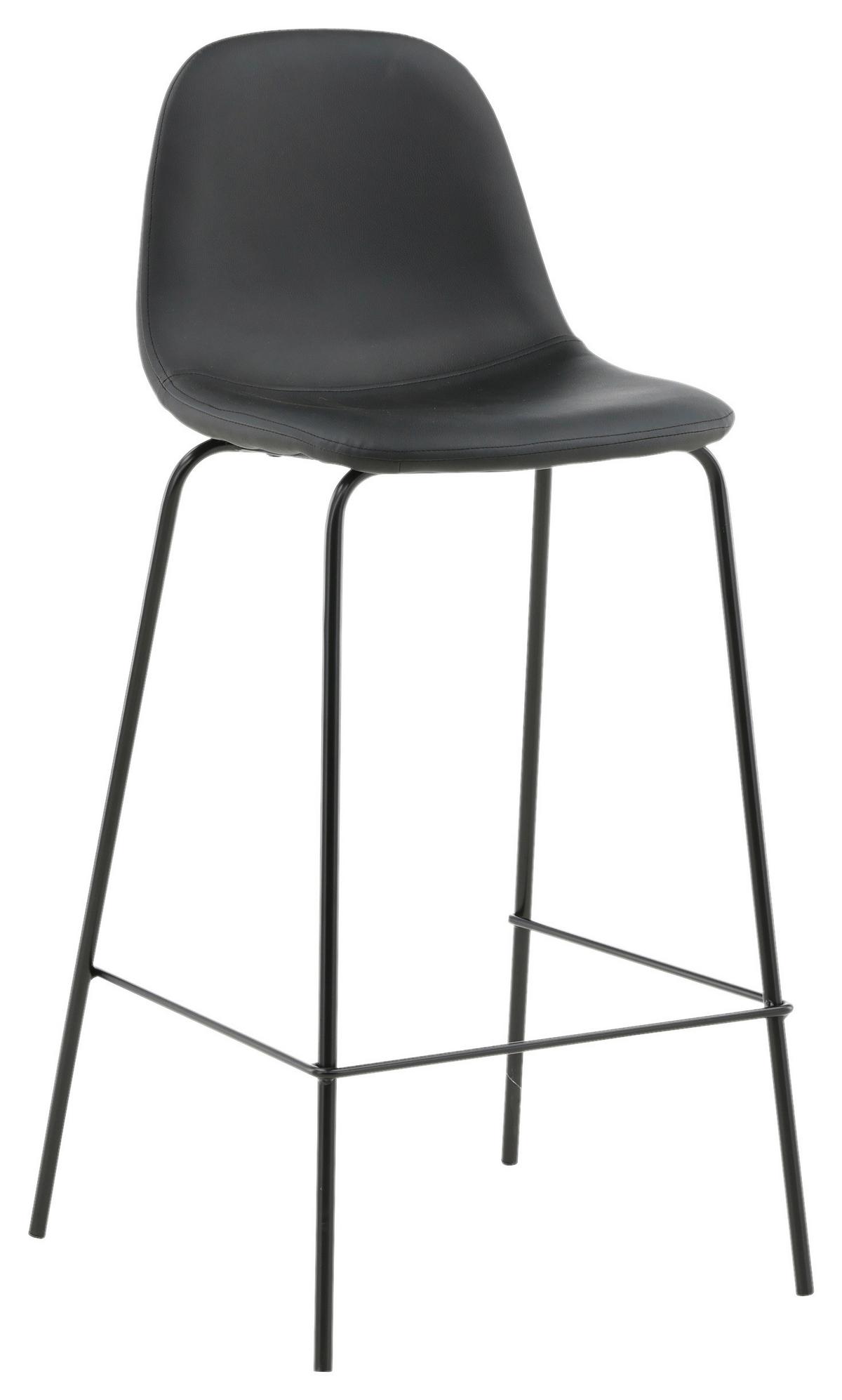 BARHOCKER-SET POLAR - Schwarz, Design, Kunststoff/Textil (41,5/105/43cm) - Livetastic