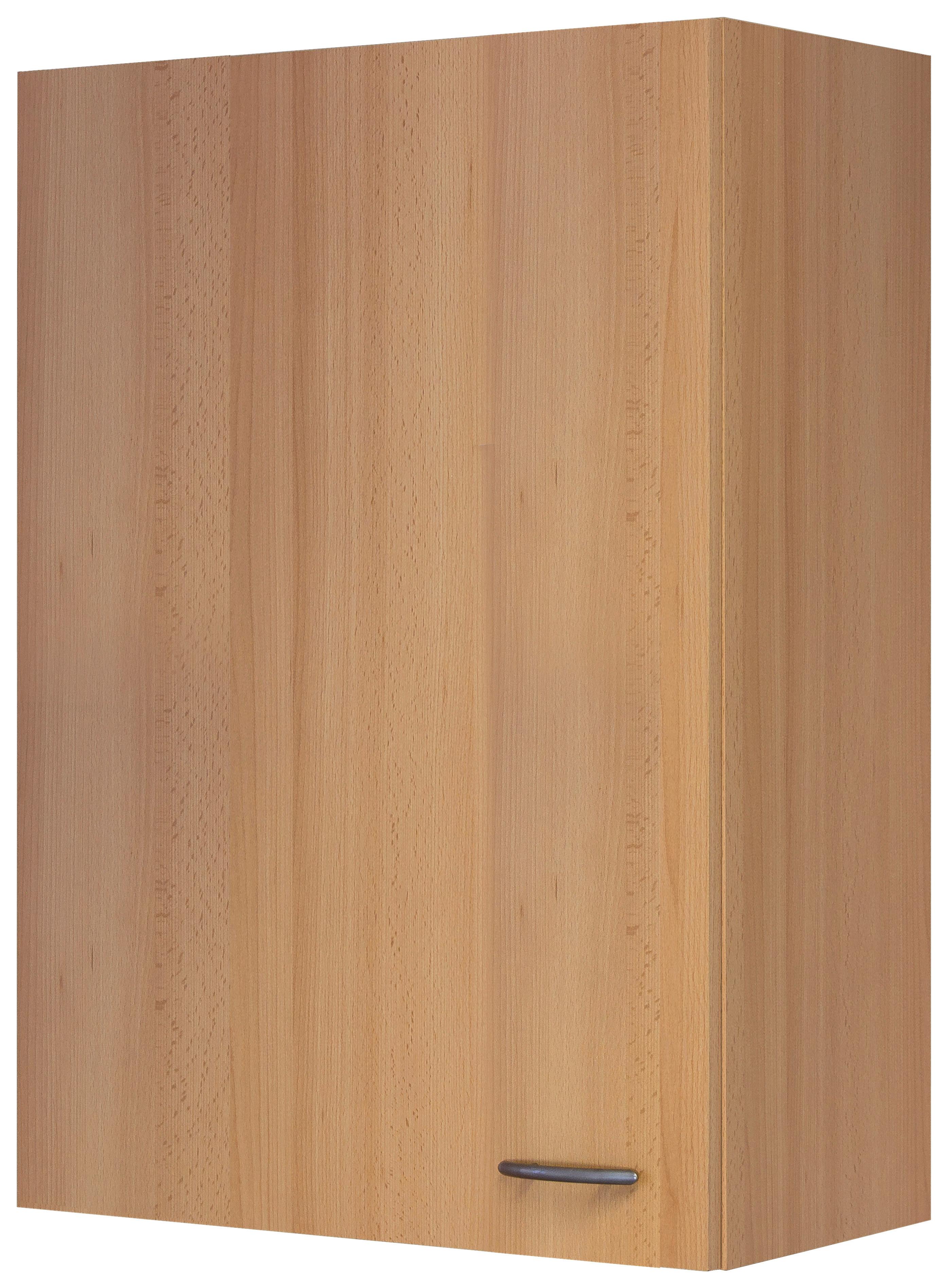 Küchenoberschrank in Buchefarben ´NANO B:60CM BUCHE - Edelstahlfarben/Buchefarben, Holzwerkstoff/Kunststoff (60/89/32cm) - FlexWell