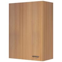 Kuhinjska Zgornja Omarica Nano, Barva Bukve - barve nerjavečega jekla/barve bukve, umetna masa/leseni material (60/89/32cm) - FlexWell