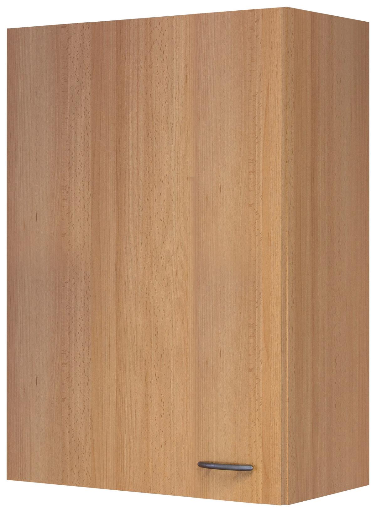 Kuhinjska Zgornja Omarica Nano, Barva Bukve - barve nerjavečega jekla/barve bukve, umetna masa/leseni material (60/89/32cm) - FlexWell