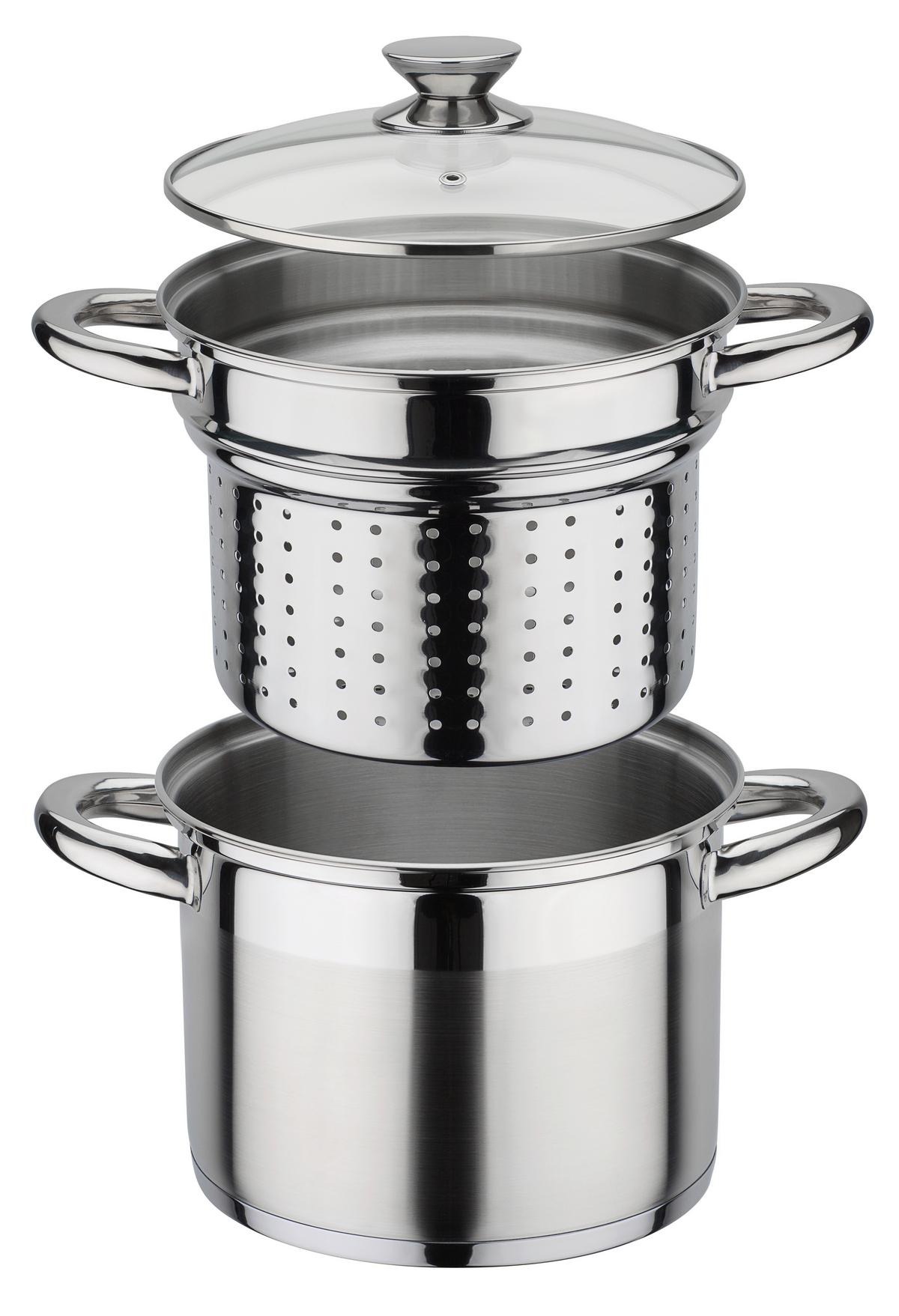 Lonec Pasta Treviso - barve nerjavečega jekla, Basics, kovina (22cm) - GSW