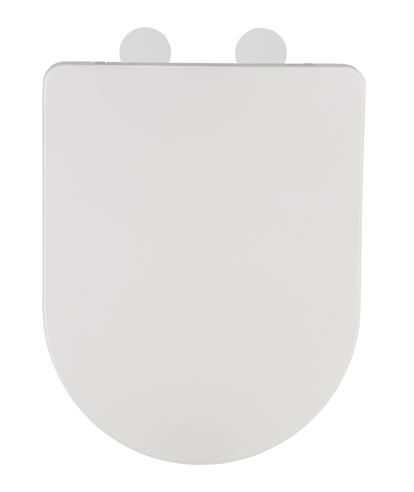 Capac WC Galati - alb, Modern, plastic/metal (36/46cm) - Wenko