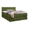 Boxspringbett Bubble Box Grün ca. 160x200cm - Schwarz/Olivgrün, Konventionell, Holz/Textil (160/200cm) - Premium Living
