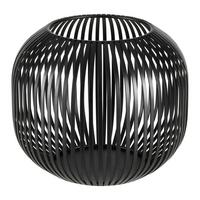 Laterna Jola, Črna, Ø 21cm - črna, kovina (21/17,5cm) - Premium Living