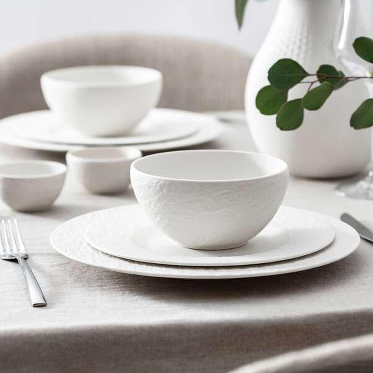 SERWIS OBIADOWO-ŚNIADANIOWY MANUFACTURE VILLEROY & BOCH - biały, Konventionell, ceramika - Villeroy & Boch