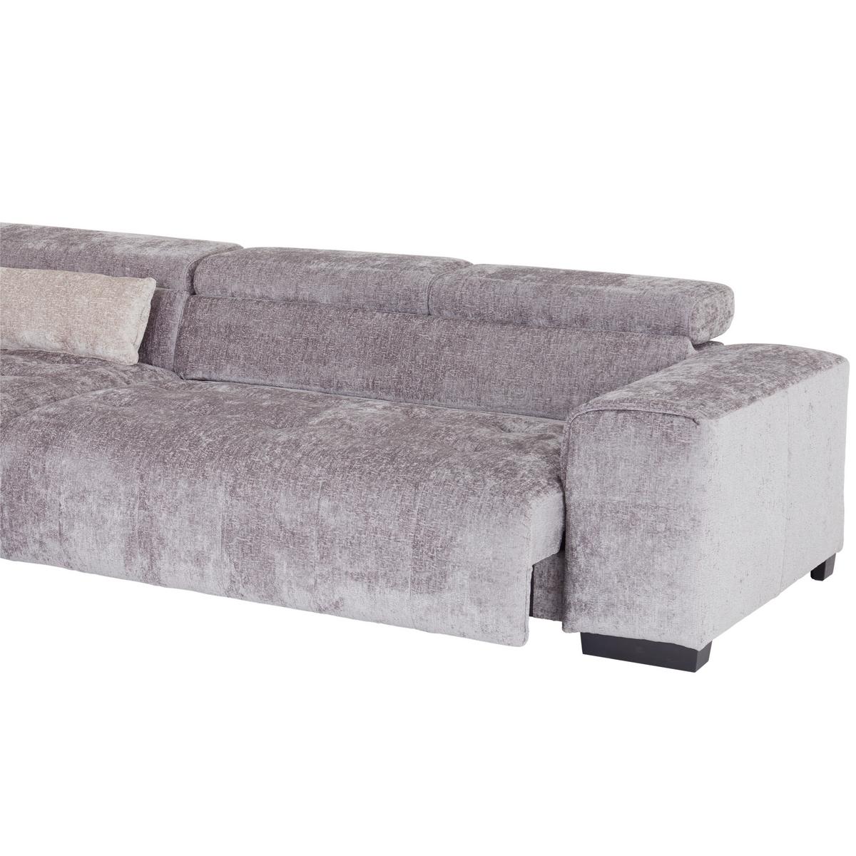 Ugaona Garnitura Matera - siva/crna, Moderno, drvo/tekstil (230/311cm)