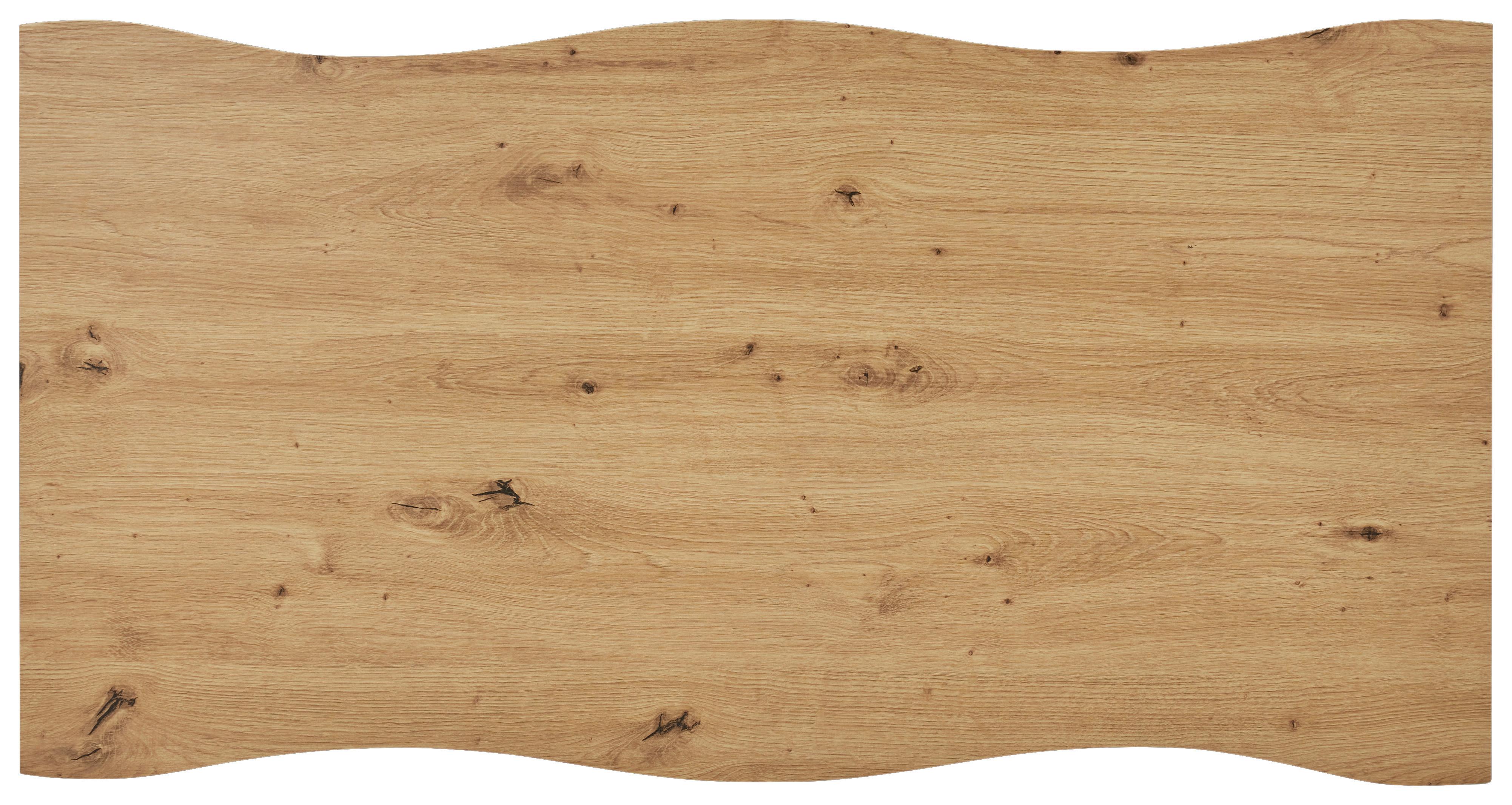 BARBORD STUARD 1 - svart/naturfärgad, Modern, metall/trämaterial (115/108/60cm) - Mömax