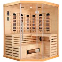 Infrarotkabine Deluxe in Braun ca. 150x200x150cm - Braun, MODERN, Holz (150/200/150cm) - Sanotechnik