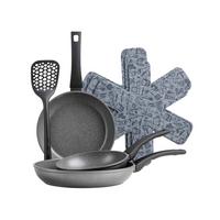 Pfannenset 935584 - Schwarz, Basics, Metall - Mäser