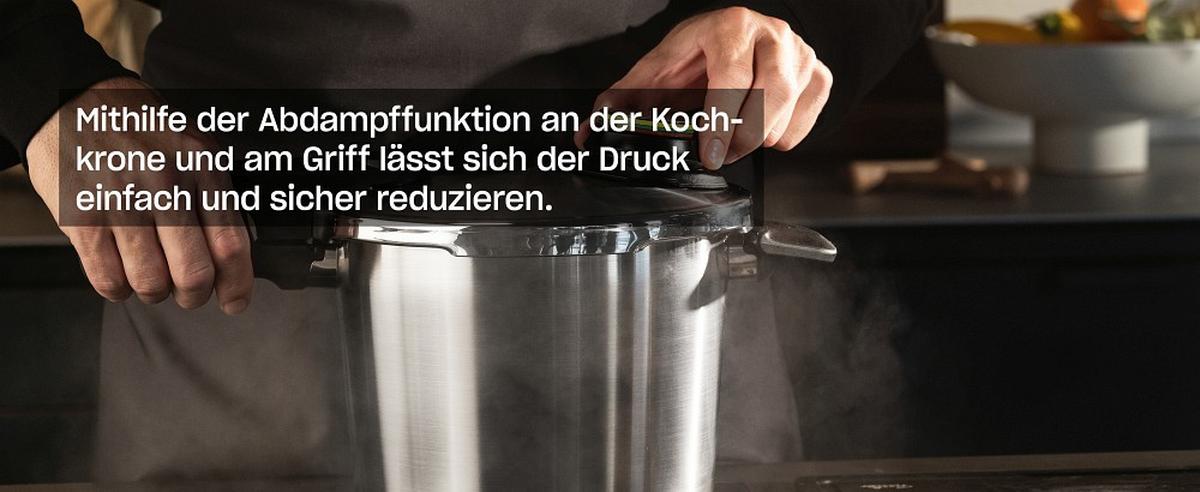 SZYBKOWAR 622-412-06-070/0 FISSLER - kolor srebrny, Basics, metal (22cm) - Fissler