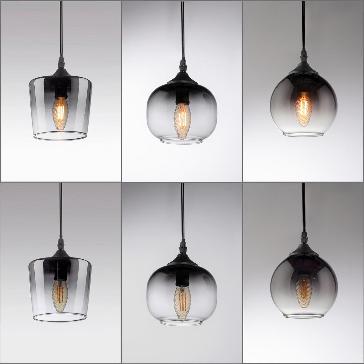 LAMPA WISZĄCA LED ZEA - czarny, Modern, tworzywo sztuczne/metal (38/38/70-120cm)