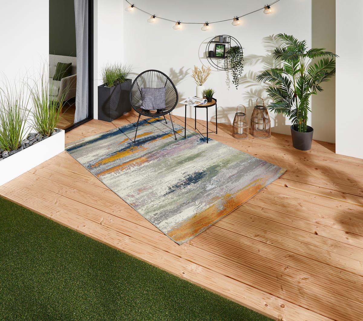 Outdoorteppich Portland Multicolor ca. 160x235cm - Multicolor, Kunststoff (160/235cm)