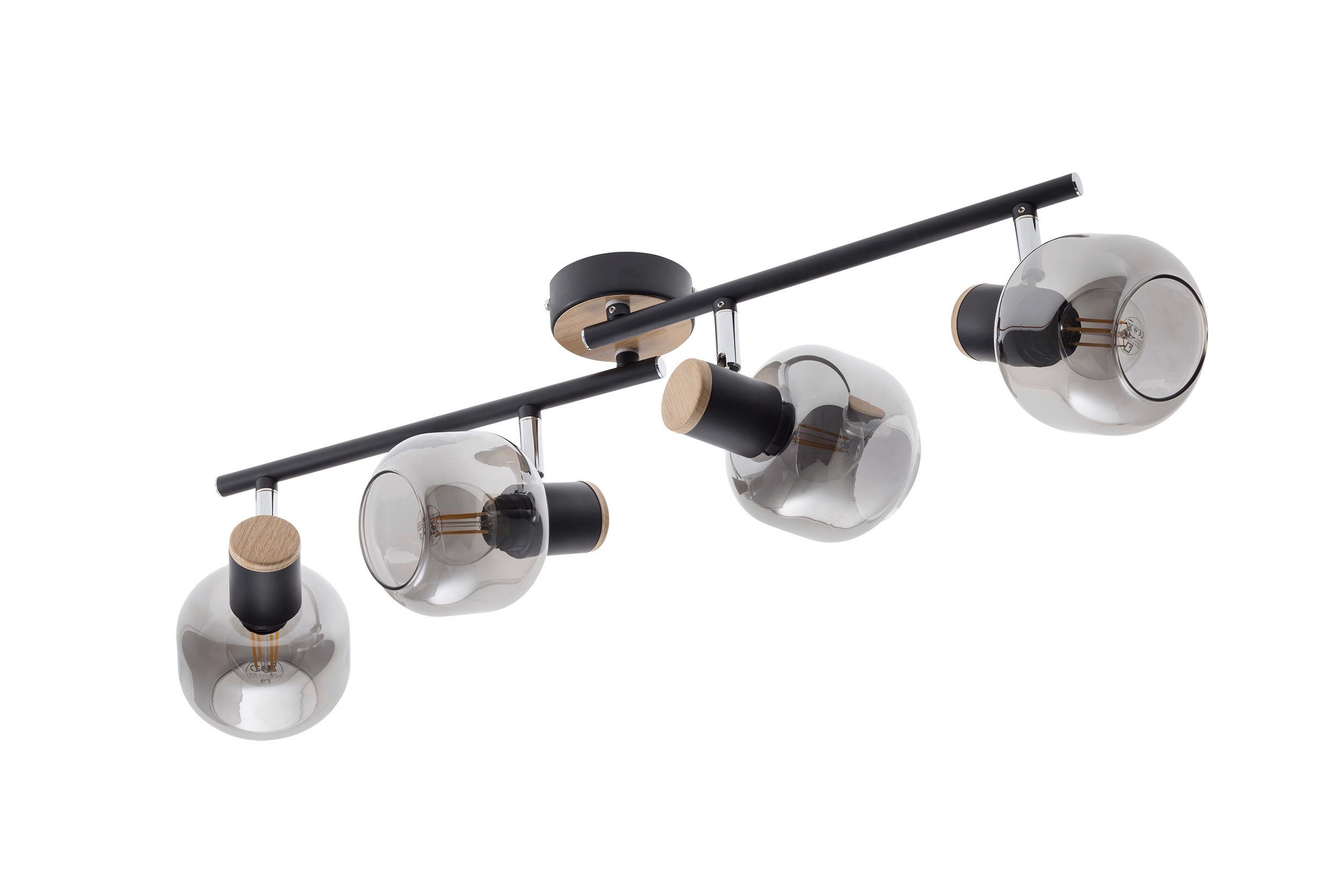 LAMPA REFLEKTOROWA 1350222 FUMOSO - czarny, Design, metal/szkło (58/16cm) - Näve