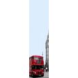 Stensko Ogledalo London Bus - rdeča/črna (30/125cm)