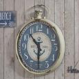 Wanduhr Sailaway Blau/Weiß - Blau/Weiß, Glas/Holz (48/60cm) - Mömax modern living