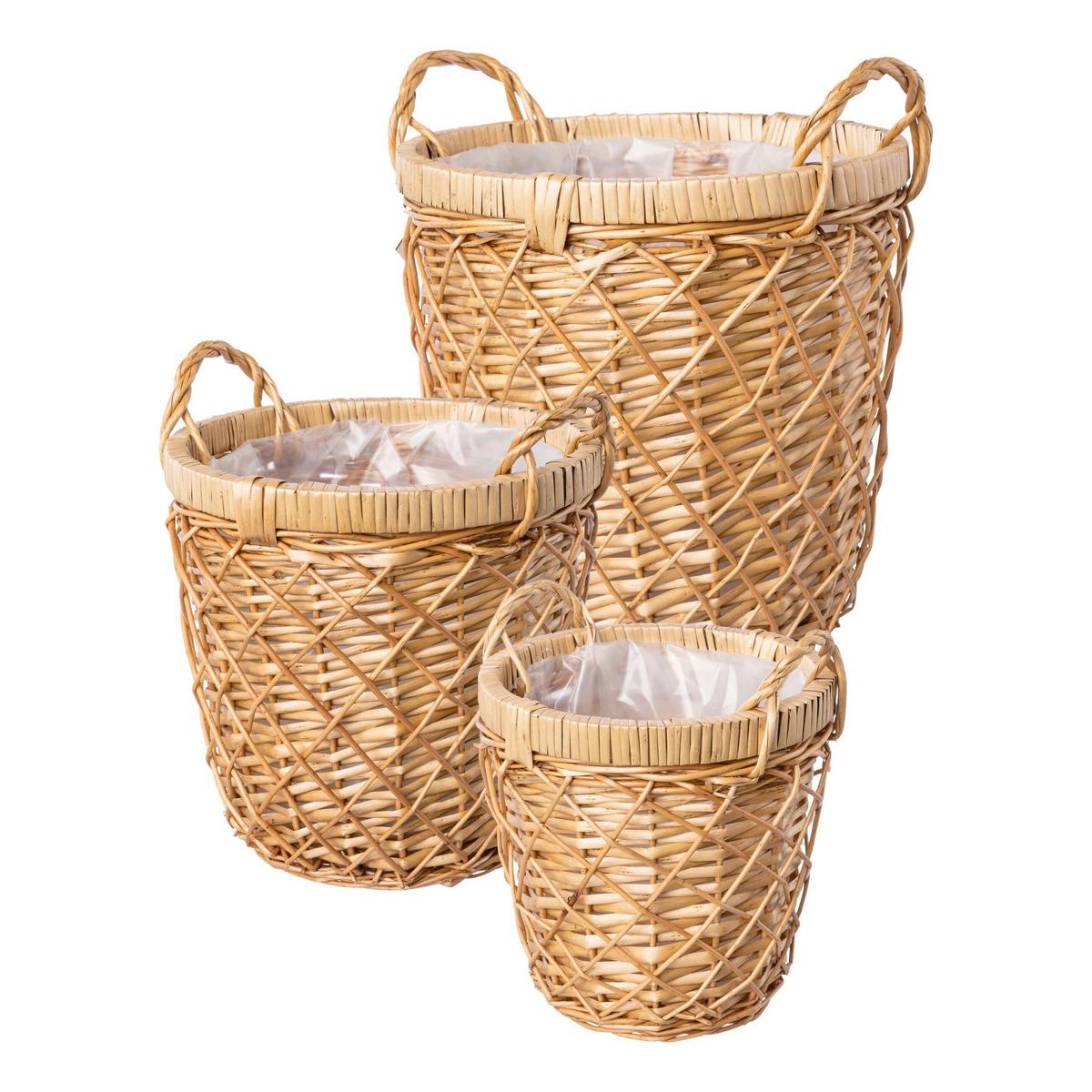 Korb Warema In Naturfarben - Naturfarben, Natur, Naturmaterialien (30/30/30cm) - Modern Living