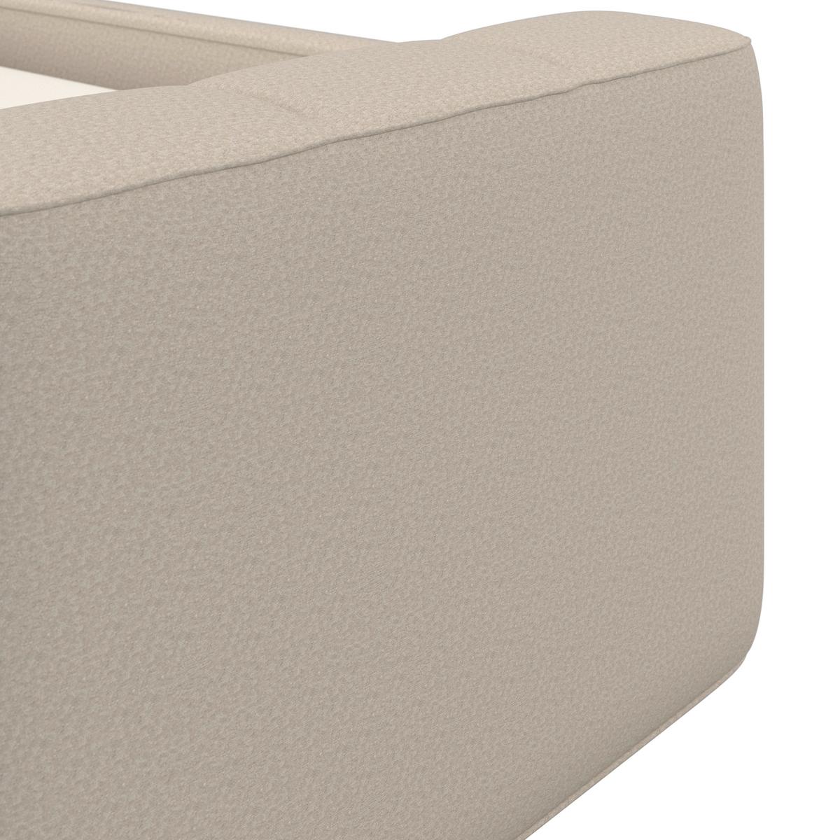 Trosjed Miranda - bež/crna, Moderno, drvni materijal/drvo (207/71/98cm) - Bessagi Home