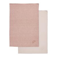 Geschirrtuch-Set Mette Braun/Beige, 2-teilig - Beige/Braun, Textil (50/70cm) - Mömax
