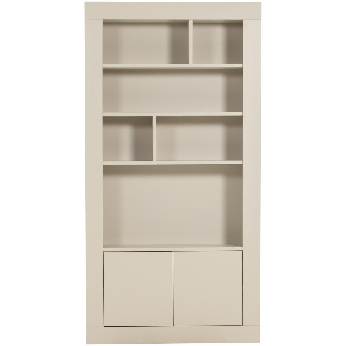 Regal Wallcover Grau - Grau, Design, Holz (117/229/31cm) - Livetastic