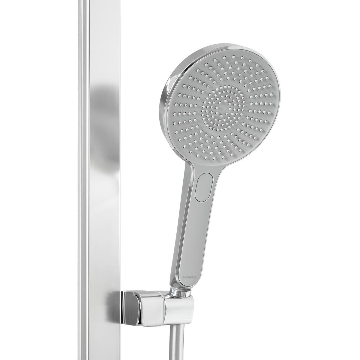 Brauseset Karibik Chromfarben/Hellgrau - Chromfarben/Hellgrau, Kunststoff (13/78,5/5,5cm) - Mömax