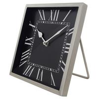 Tischuhr Moments 2250 - Silberfarben/Schwarz, Trend, Metall (3cm) - Kayoom