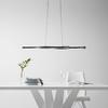 LED-HÄNGLAMPA RELO - opal/svart, Modern, metall/plast (107,6/18/120cm) - Mömax