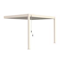 PERGOLA DELUXE 3X4M WEISS - Weiss, Basics, Metall (400/255/300cm) - Gardenson
