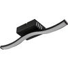 LED-TAKLAMPA PLOP - opal/svart, Modern, metall/plast (34,3/7/6,4cm) - Mömax
