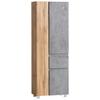 Hochschrank Varese ca. 65x180 cm Hellgrau/Eiche - Eiche Wotan/Hellgrau, MODERN, Holzwerkstoff (65/180/35cm) - Held