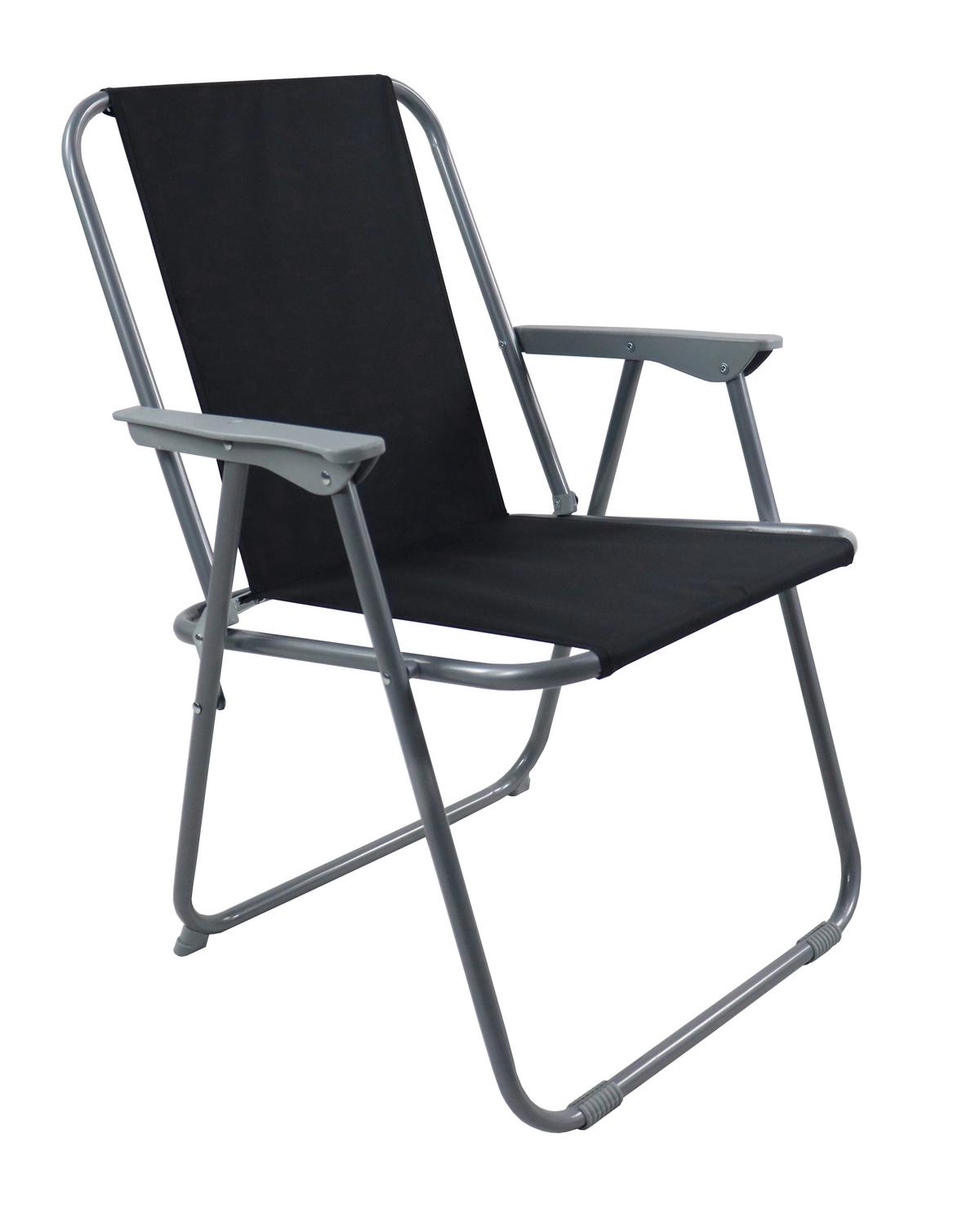 Gartentischgruppe Maxalo 6-tlg. Schwarz - Schwarz, MODERN, Glas/Kunststoff (75/70/75cm) - MID.YOU