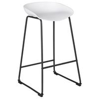 Bárszék Vegas - fekete/fehér, Modern, műanyag/fém (43/84/54cm) - Mömax