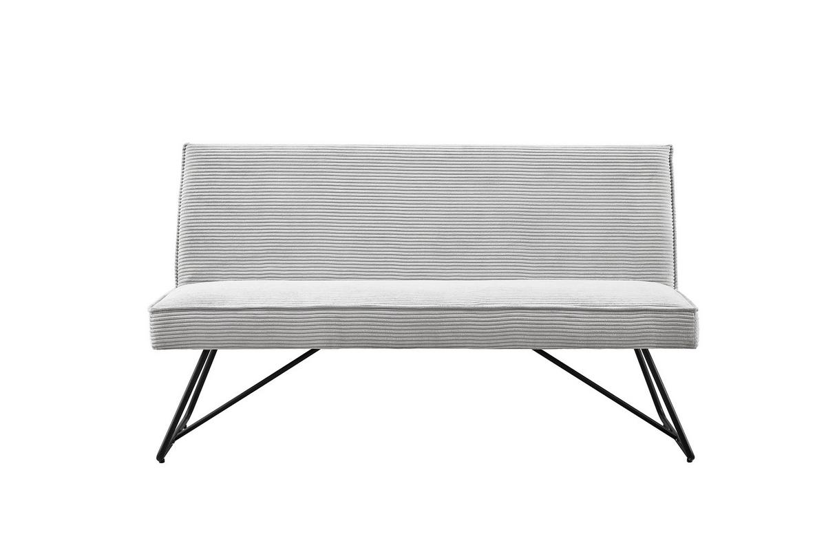 Ülőpad Cora - fekete/szürke, Modern, textil/fém - Mömax