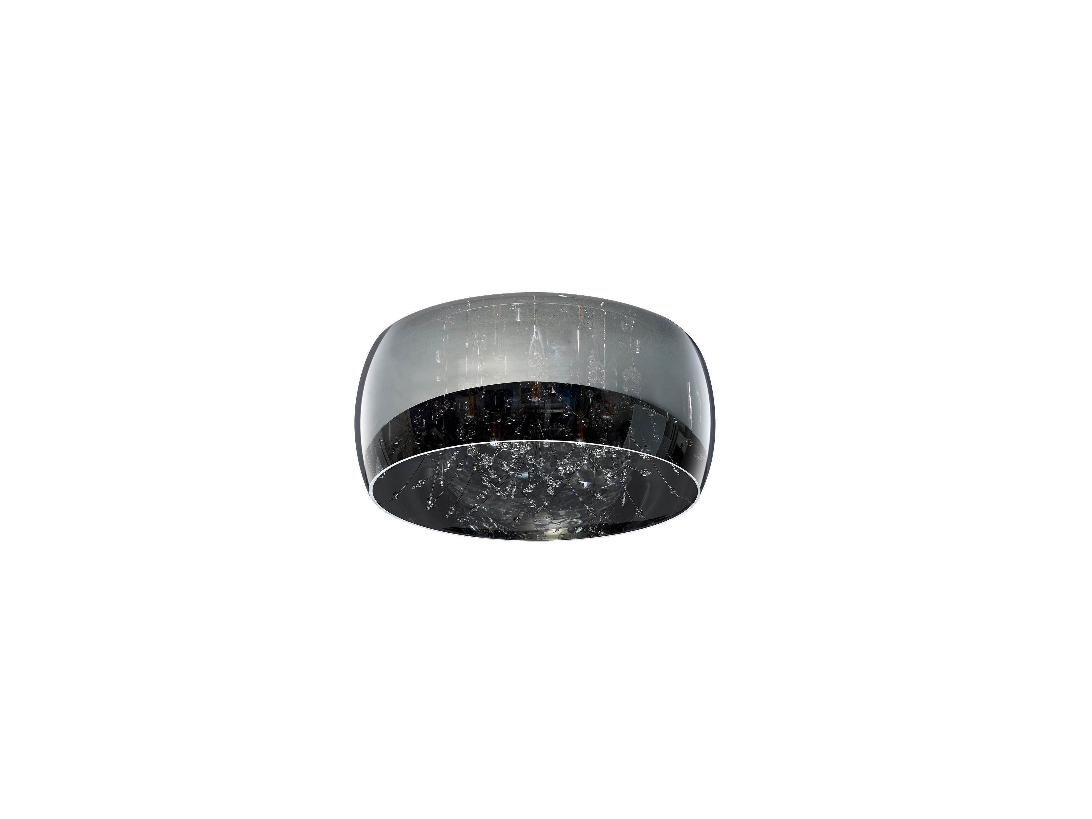 Deckenleuchte Crystel Chromfarben max. 28 Watt - Chromfarben, Basics, Glas (50/23,5cm) - Trio Leuchten
