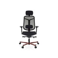 Pisarniški Stol Bicolore High, Črna, Rdeča - rdeča/črna, Moderno, umetna masa/tekstil (66/118 - 136/60cm) - MID.YOU