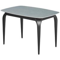 Jedilna Miza Ibiza, Keramika, Siva, 120x80 - siva/črna, Moderno, kovina/keramika (120/80/76cm)