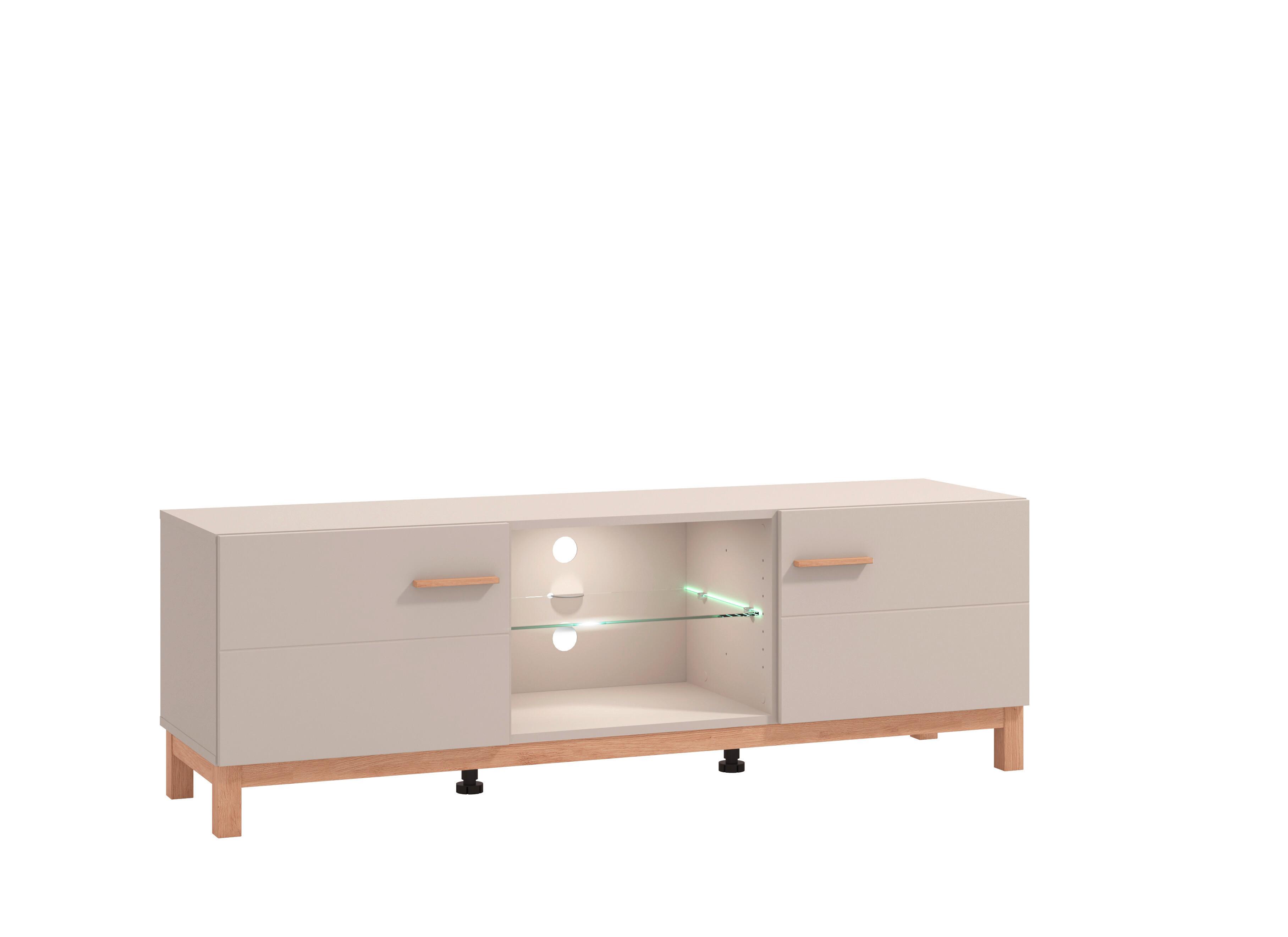 TV-Element Essex Ksm Kaschmir/Eiche Artisan - Kaschmir/Eiche Artisan, MODERN, Holzwerkstoff (154/50/41cm) - P & B