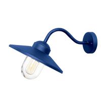 Kültéri Falilámpa Klampenborg-Nvb - kék, Konventionell, üveg/fém (42/27.5/25.5cm) - Elstead Lighting